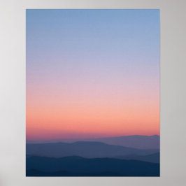 Minimal Twilight Sky Landscape Art Print
