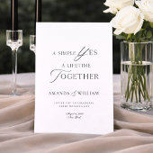 Minimal Typography Wedding Invitation Template Kaart