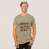 Minimal USA Pride T-shirt – America Strong, Style  (Voorkant volledig)