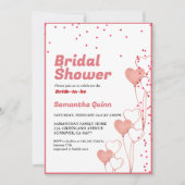 Minimal Valentijn roze & rood hart Vrijgezellenfee Kaart (Voorkant)