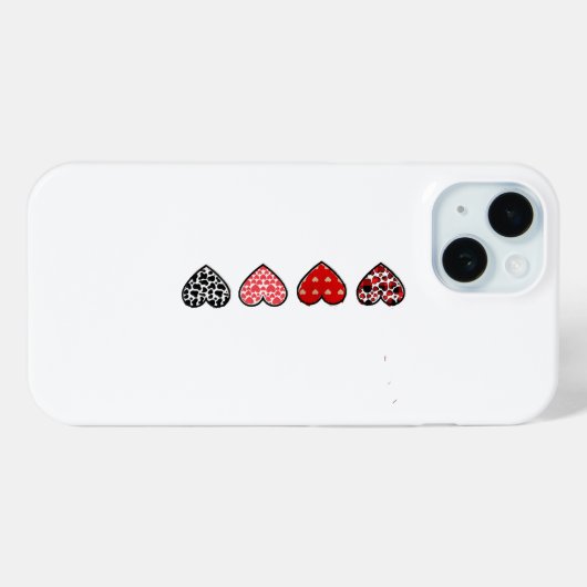 minimal valentine hearts / “cute love pattern” Case-Mate iPhone case (Achterkant (horizontaal))
