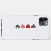 minimal valentine hearts / “cute love pattern” Case-Mate iPhone case (Achterkant (horizontaal))