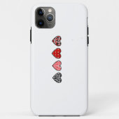 minimal valentine hearts / “cute love pattern” Case-Mate iPhone case (Achterkant)
