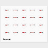 minimal valentine hearts / “cute love pattern” hart sticker (Vel)