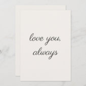 Minimal Valentine Printable Card  Feestdagenkaart (Voorkant / Achterkant)
