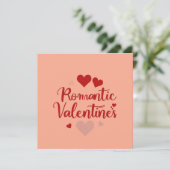 Minimal Valentine’s Day Love Typography Design | R Kaart (Staand voorkant)