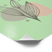 Minimal vase, feathers and floral boho art- perfect poster (Hoek)