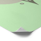 Minimal vase, feathers and floral boho art- poster (Hoek)