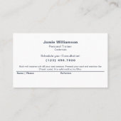 Minimal Verwijs een collega grijs wit rood Aanbevelingskaartje (Achterkant)