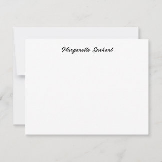 Minimal Vintage Retro Script Notitiekaartje