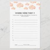 Minimal Waar waren ze Vrijgezellenfeest Game Flyer (Voorkant)