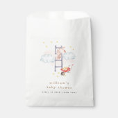 Minimal Waterverf Boho Bunny Stars Baby shower Bedankzakje (Voorkant)