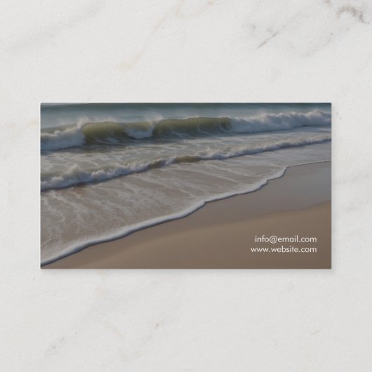 Minimal Waves Massage Therapy Visitekaartje (Achterkant)