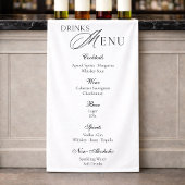 Minimal Wedding Drinks Menu Banner