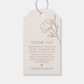Minimal Wedding Favor Labels Dank u Labels HADLEY Cadeaulabel (Voorkant)