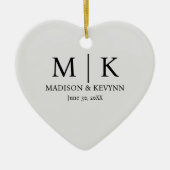 Minimal  Wedding Keramisch Ornament (Voorkant)