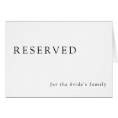 Minimal Wedding Reserved Elegant Eenvoudig (Voorkant Horizontaal)