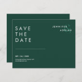 Minimal Wedding Save the Date Kaarten (Voorkant / Achterkant)