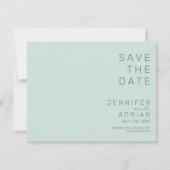 Minimal Wedding Save the Date Kaarten (Voorkant)