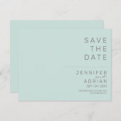 Minimal Wedding Save the Date Kaarten (Voorkant / Achterkant)