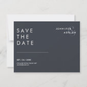 Minimal Wedding Save the Date Kaarten (Voorkant)