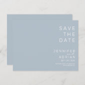 Minimal Wedding Save the Date Kaarten (Voorkant / Achterkant)