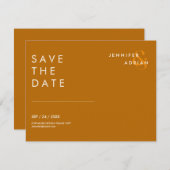 Minimal Wedding Save the Date Kaarten (Voorkant / Achterkant)