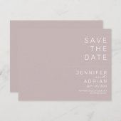 Minimal Wedding Save the Date Kaarten (Voorkant / Achterkant)