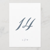 Minimal Wedding Table Numbers 1–29  Bedankkaart (Achterkant)