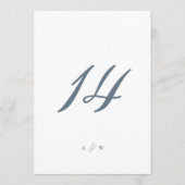 Minimal Wedding Table Numbers 1–29  Bedankkaart (Voorkant)