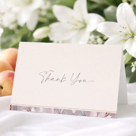 Minimal Wedding Thank You Card 