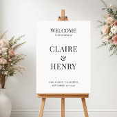 Minimal Wedding Welcome Sign Poster