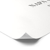 Minimal Wedding Welcome Sign Poster (Hoek)