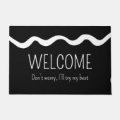 Minimal Welcome Funny Introvert Deurmat (Voorkant)