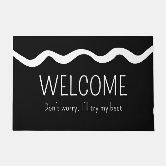 Minimal Welcome Funny Introvert Deurmat (Voorkant)