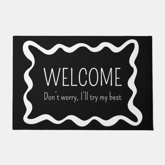 Minimal Welcome Funny Introvert Deurmat (Voorkant)