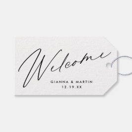Minimal Welcome Wedding Favor Cadeaulabel