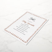 Minimal Whimsical Baby Sprinkle Shower Roos Gold Folie Uitnodiging (Gedraaid)