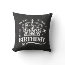 Minimal White Crown Birthday Quote Typography
