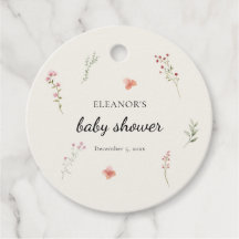Minimal Wildflower Boho Baby shower