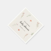 Minimal Wildflower Boho Baby shower Servet (Hoek)