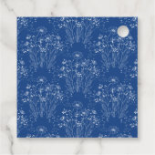 Minimal Wildflower Floral Wedding Dank u Bedankjes Labels (Achterkant)