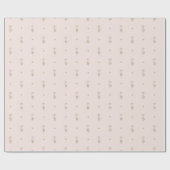 Minimal Wildflower Pattern with Dots Cadeaupapier (Vlak)