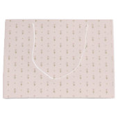 Minimal Wildflower Pattern with Dots Groot Cadeauzakje (Voorkant)