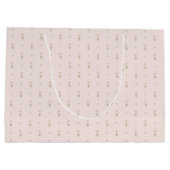 Minimal Wildflower Pattern with Dots Groot Cadeauzakje (Achterkant)