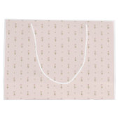 Minimal Wildflower Pattern with Dots Groot Cadeauzakje (Achterkant)