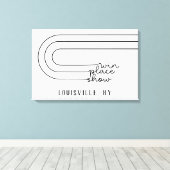 Minimal Win Place Show Horse Track gepersonaliseer Canvas Afdruk (Insitu (Houten vloer))