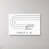 Minimal Win Place Show Horse Track gepersonaliseer Canvas Afdruk (Voorkant)