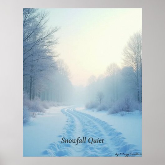 Minimal Winter Calm Poster – Neutral Wall Art (Voorkant)