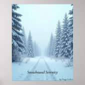 Minimal Winter Calm Poster – Neutral Wall Art (Voorkant)